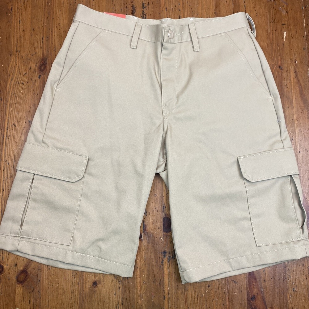 Red Kap Cargo Shorts Men's 30x12 Work Shorts Khaki‎ NWT PT66KH9